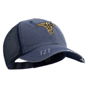 U.S. Army Specialist Corps Embroidered Low Profile Special Cotton Mesh Cap - Navy OSFM