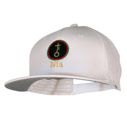 Nia Kwanzaa Embroidered Superior Cotton Twill Flat Bill Prostyle Snapback Cap