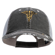 U.S. Army Specialist Corps Embroidered Low Profile Special Cotton Mesh Cap - Black OSFM
