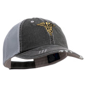 U.S. Army Specialist Corps Embroidered Low Profile Special Cotton Mesh Cap - Black OSFM