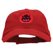 Bowser Silhouette Embroidered Low Profile Dyed Cotton Twill Cap