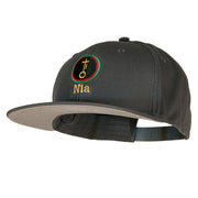 Nia Kwanzaa Embroidered Superior Cotton Twill Flat Bill Prostyle Snapback Cap