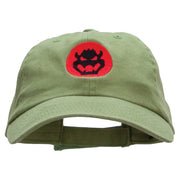 Bowser Silhouette Embroidered Low Profile Dyed Cotton Twill Cap