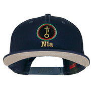 Nia Kwanzaa Embroidered Superior Cotton Twill Flat Bill Prostyle Snapback Cap