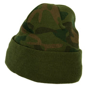 US Coast Guard Retired Embroidered Camo Long Beanie