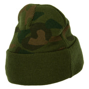 US Coast Guard Retired Embroidered Camo Long Beanie