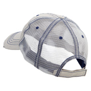 Bat Boo Embroidered Low Profile Special Cotton Mesh Cap - Khaki OSFM