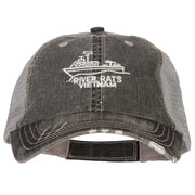 River Rats Vietnam with Riverboat Embroidered Low Mesh Cap