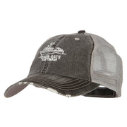 River Rats Vietnam with Riverboat Embroidered Low Mesh Cap