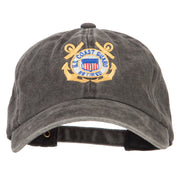 US Coast Guard Retired Anchors Embroidered Washed Cotton Cap