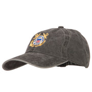 US Coast Guard Retired Anchors Embroidered Washed Cotton Cap