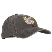 US Coast Guard Retired Anchors Embroidered Washed Cotton Cap