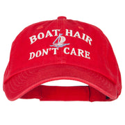 Boat Hair Don't Care Embroidered Low Profile Cotton Cap