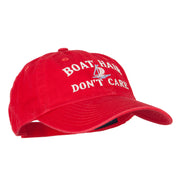 Boat Hair Don't Care Embroidered Low Profile Cotton Cap