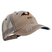 Bat Boo Embroidered Low Profile Special Cotton Mesh Cap - Putty OSFM