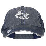 River Rats Vietnam with Riverboat Embroidered Low Mesh Cap