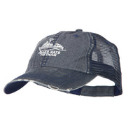 River Rats Vietnam with Riverboat Embroidered Low Mesh Cap