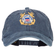 US Coast Guard Retired Anchors Embroidered Washed Cotton Cap