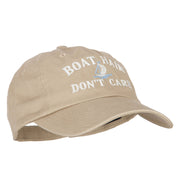 Boat Hair Don't Care Embroidered Low Profile Cotton Cap