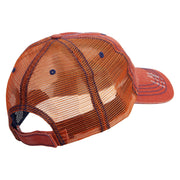 Bat Boo Embroidered Low Profile Special Cotton Mesh Cap - Orange OSFM