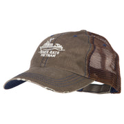 River Rats Vietnam with Riverboat Embroidered Low Mesh Cap