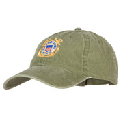 US Coast Guard Retired Anchors Embroidered Washed Cotton Cap