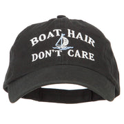 Boat Hair Don't Care Embroidered Low Profile Cotton Cap