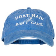 Boat Hair Don't Care Embroidered Washed Cotton Twill Cap