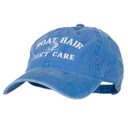 Boat Hair Don't Care Embroidered Washed Cotton Twill Cap