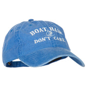 Boat Hair Don't Care Embroidered Washed Cotton Twill Cap