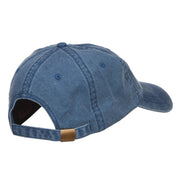 Moon Bats Halloween Embroidered Washed Cap