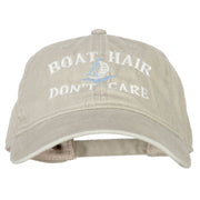 Boat Hair Don't Care Embroidered Washed Cotton Twill Cap