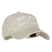 Boat Hair Don't Care Embroidered Washed Cotton Twill Cap