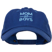 Mom of Boys Embroidered Unconstructed Cap