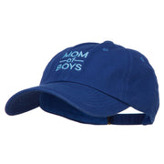 Mom of Boys Embroidered Unconstructed Cap