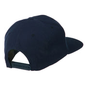 Old English B Embroidered Flat Bill Cap