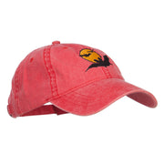 Moon Bats Halloween Embroidered Washed Cap