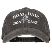 Boat Hair Don't Care Embroidered Washed Cotton Twill Cap