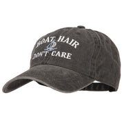 Boat Hair Don't Care Embroidered Washed Cotton Twill Cap