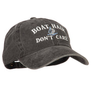 Boat Hair Don't Care Embroidered Washed Cotton Twill Cap