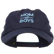 Mom of Boys Embroidered Unconstructed Cap