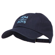 Mom of Boys Embroidered Unconstructed Cap