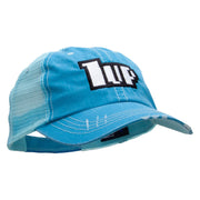 1up Embroidered Low Profile Special Cotton Mesh Cap