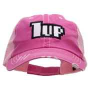 1up Embroidered Low Profile Special Cotton Mesh Cap