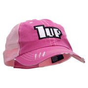 1up Embroidered Low Profile Special Cotton Mesh Cap