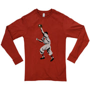 Outfield Catch Graphic Design Ring Spun Cotton Premium Long Sleeve T-shirt