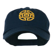 Circular Oriental Design Embroidery Cap