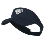 Diamond Outline Embroidered Visor