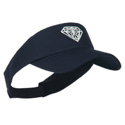 Diamond Outline Embroidered Visor