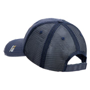 U.S. Army Cavalry Collar Insignia Embroidered Low Profile Special Cotton Mesh Cap - Navy OSFM